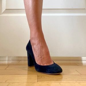 Ann Taylor Blue Suede Pumps